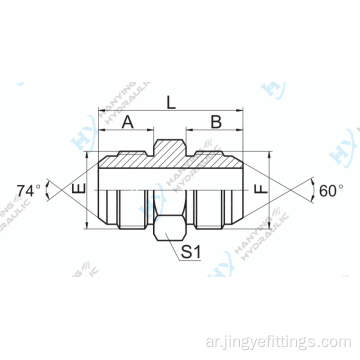 JIC Male 74/JIS Metric Male 60